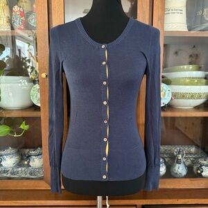 Ness of Scotland Navy Blue Button Down Cardigan Sweater